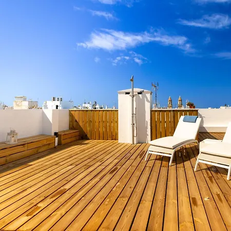 Cadizz - Atico Del Buho Surenyo - Terraza 100m2 Privada * Cadiz