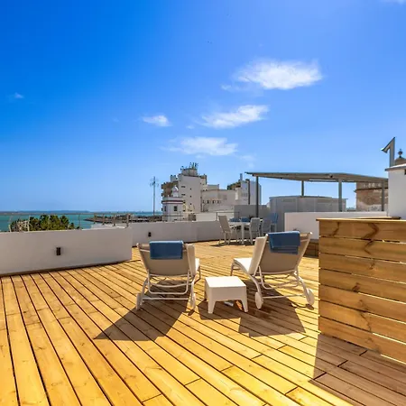 Cadizz - Atico Del Buho Surenyo - Terraza 100m2 Privada Daire Cadiz