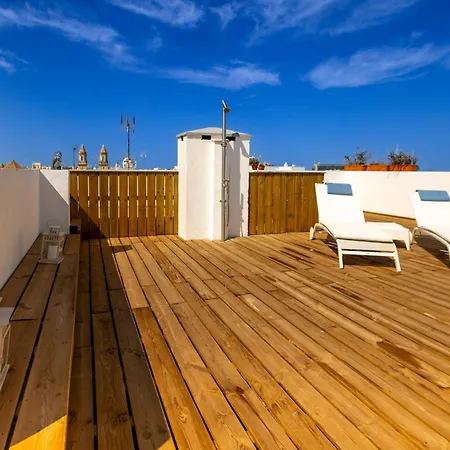 Cadizz - Atico Del Buho Surenyo - Terraza 100m2 Privada Daire Cadiz