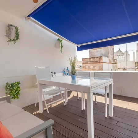 Cadizz - Atico Del Buho Surenyo - Terraza 100m2 Privada Daire Cadiz