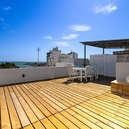 Cadizz - Atico Del Buho Surenyo - Terraza 100m2 Privada דירה *