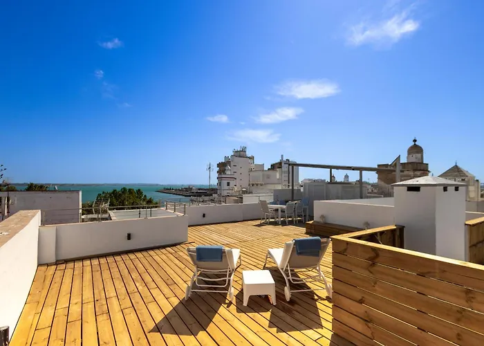 Cadizz - Atico Del Buho Surenyo - Terraza 100m2 Privada דירה